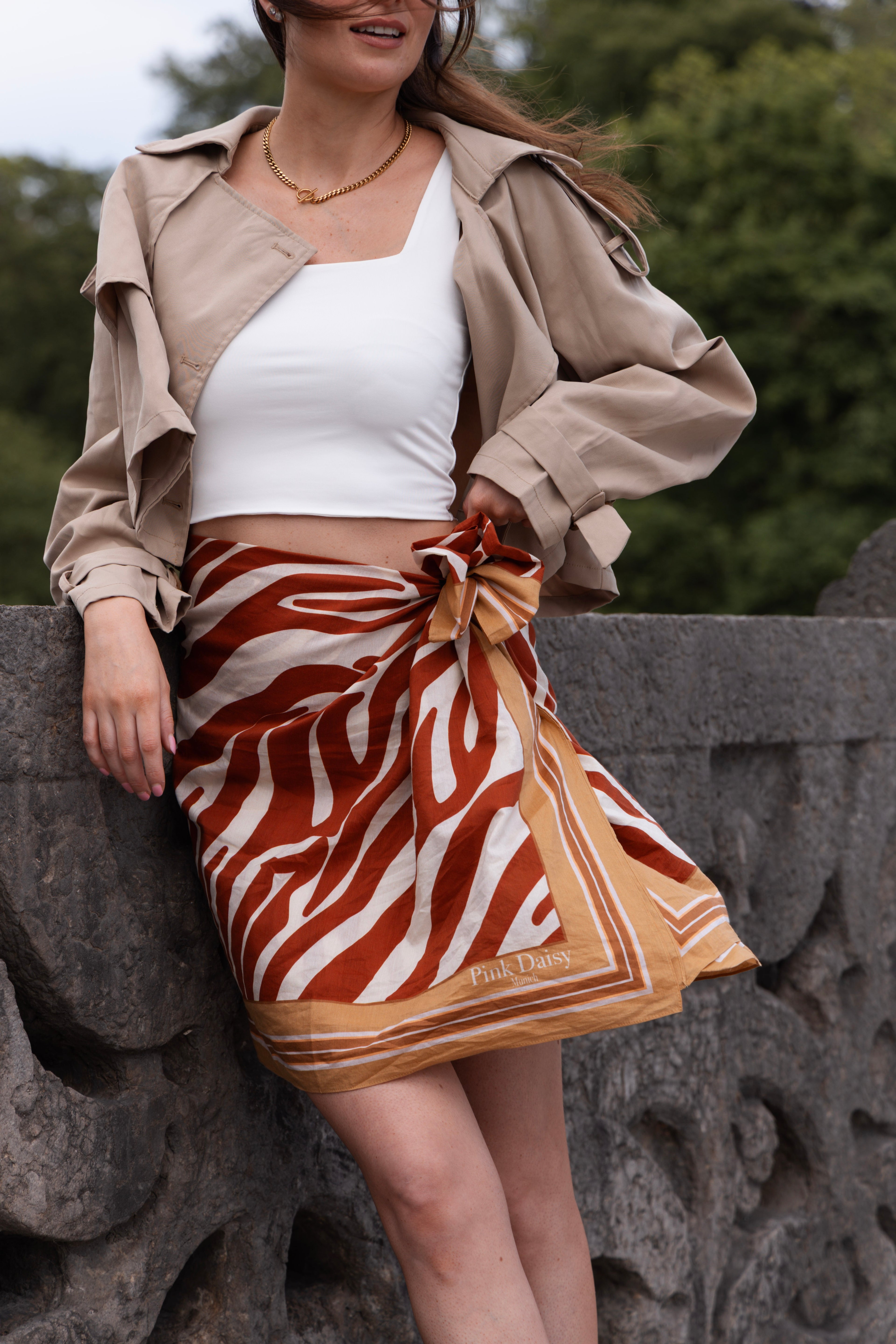 Zebra Lines | Seidentuch