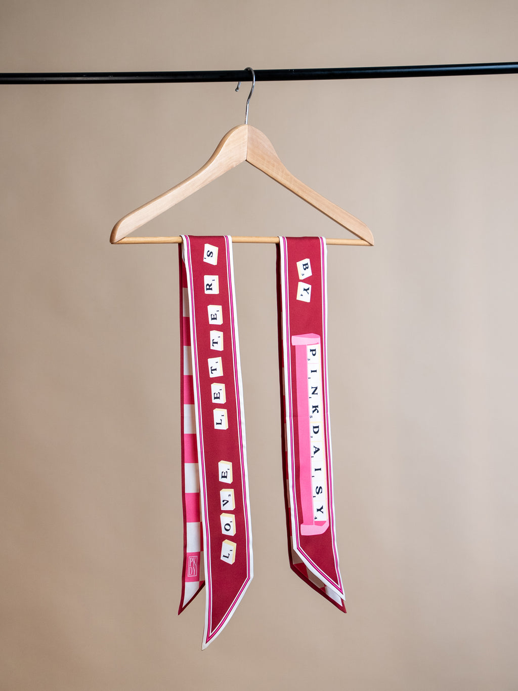 Love Letters by Pink Daisy – Elegant silk twilly for timeless looks