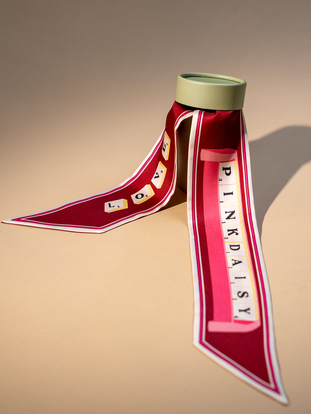 Love Letters by Pink Daisy – Elegant silk twilly for timeless looks